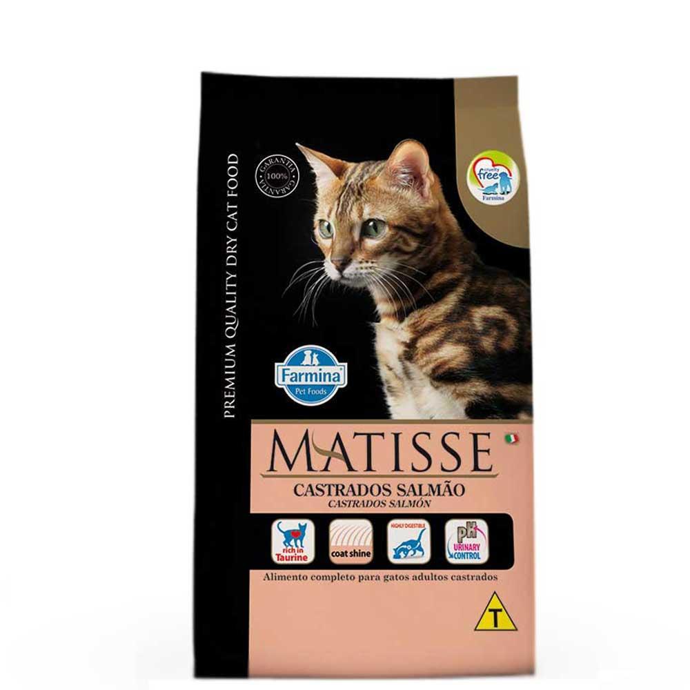 Ração Matisse Gatos Castrados Salmão - 1