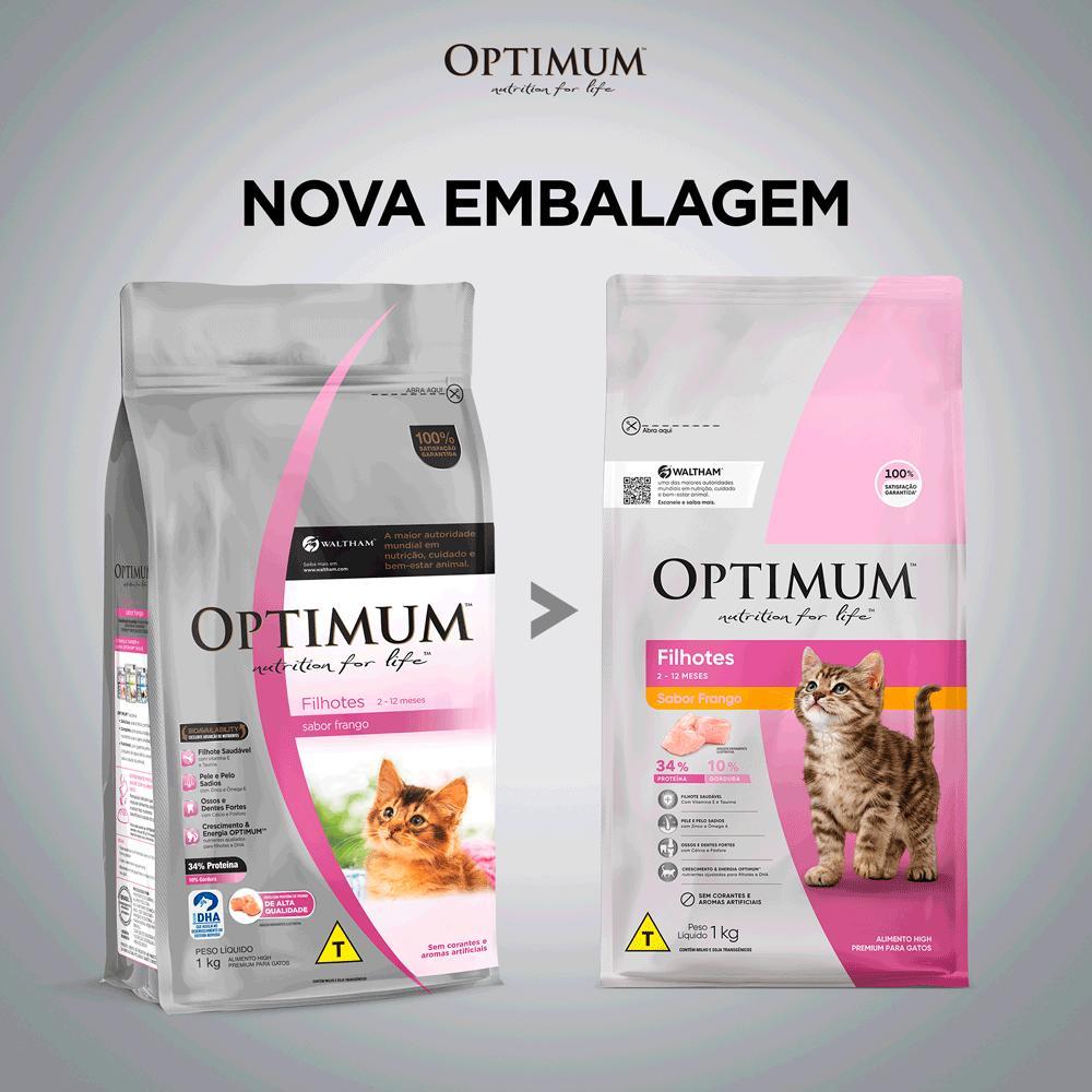 Ração Optimum para Gatos Filhotes Frango - 8