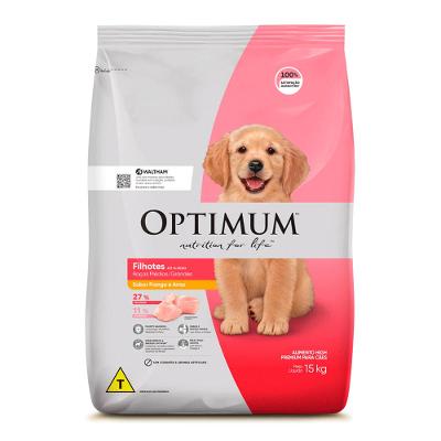Ração Optimum para Cães Filhotes Raças Médias e Grandes Frango e Arroz