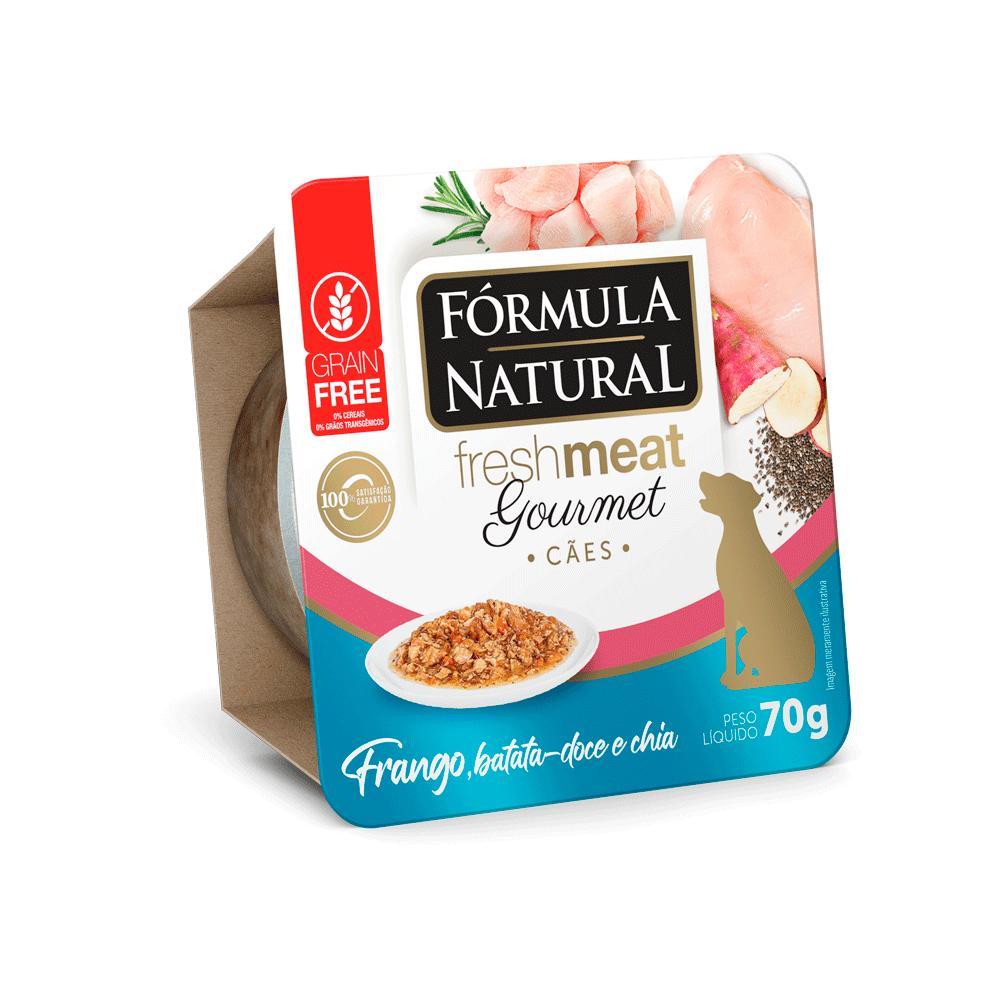 Ração Úmida Fórmula Natural Fresh Meat Gourmet Cães Adultos Frango, Batata Doce e Chia - 1