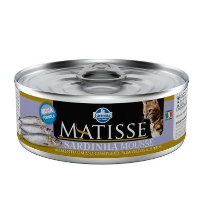 Ração Úmida Matisse Mousse Gatos Adultos Sardinha