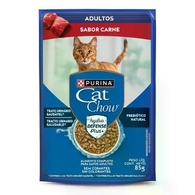 Ração Úmida Cat Chow Adultos Carne 85g