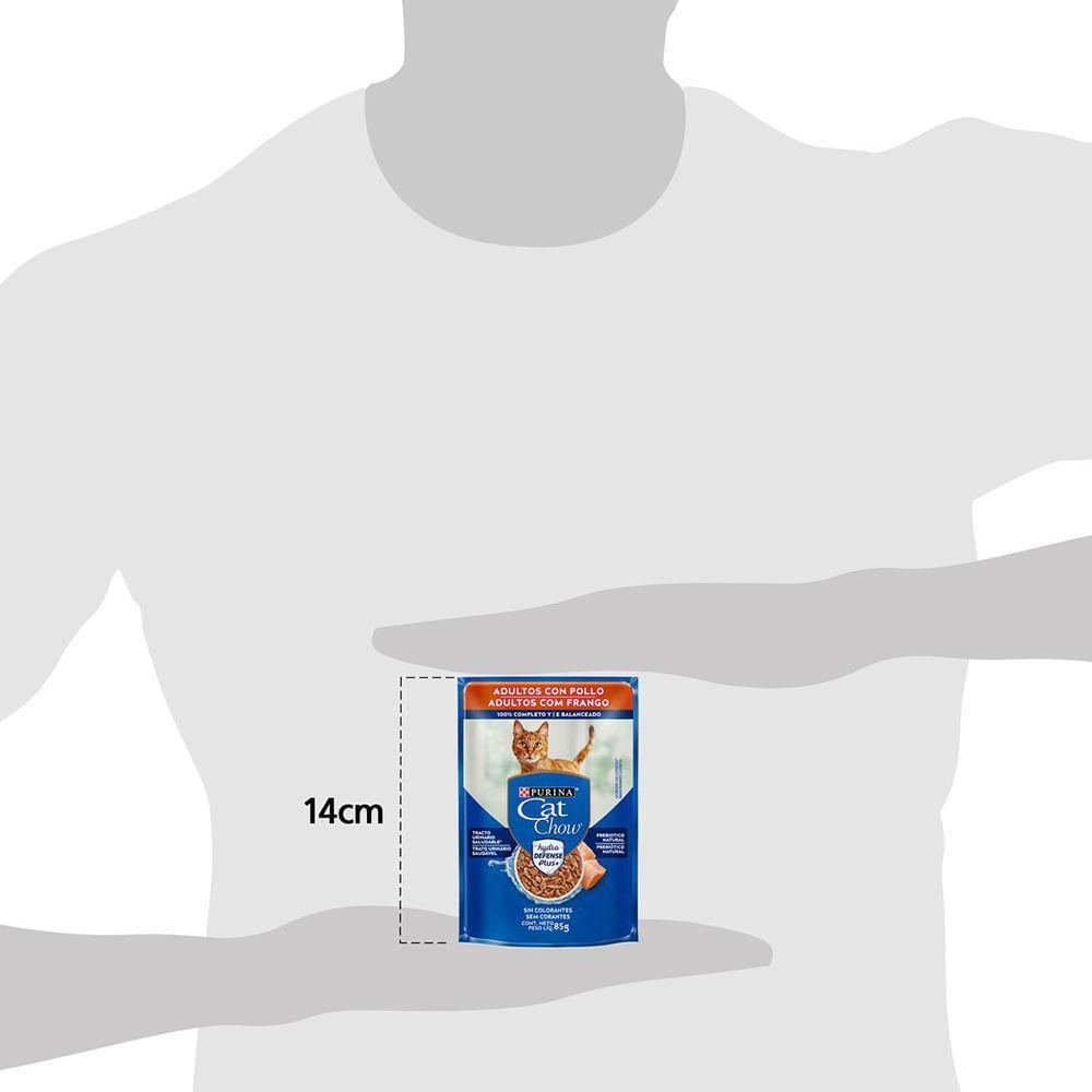 Ração Úmida Cat Chow Adultos Frango - 6