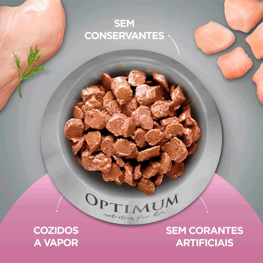 Ração Úmida Optimum Sachê Gatos Filhotes Frango - 5