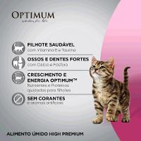 Ração Úmida Optimum Sachê Gatos Filhotes Frango - 6