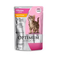 Ração Úmida Optimum Sachê Gatos Filhotes Frango - 1