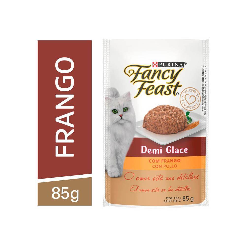 Ração Úmida Fancy Feast Demi Glace Frango - 4