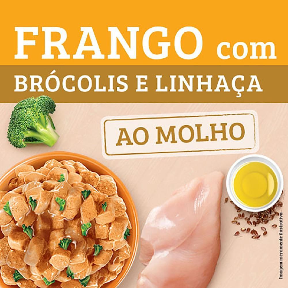Ração Úmida Kelcat Frango com Brócolis e Linhaça - 9