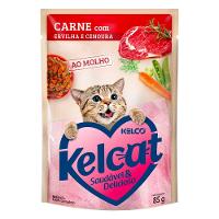 Ração Úmida Kelcat Carne com Ervilha e Cenoura - 1