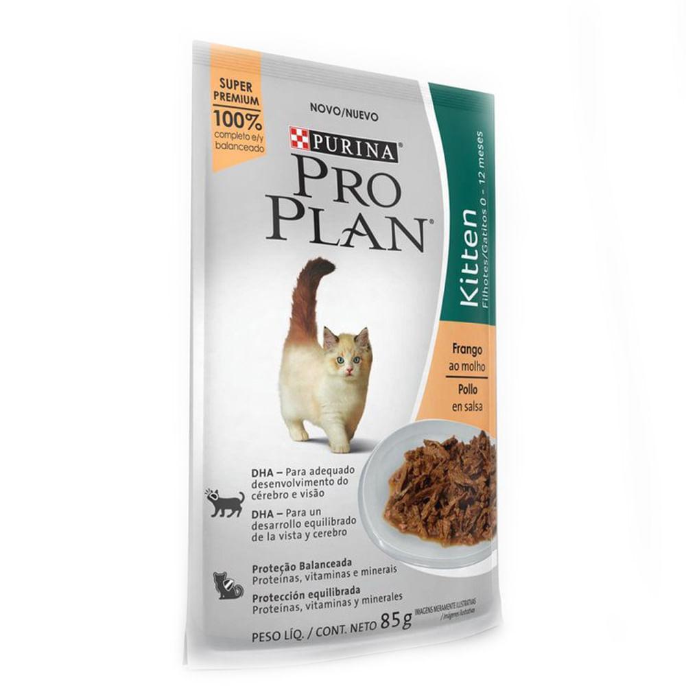 Ração Úmida Pro Plan Kitten Frango ao Molho - 3