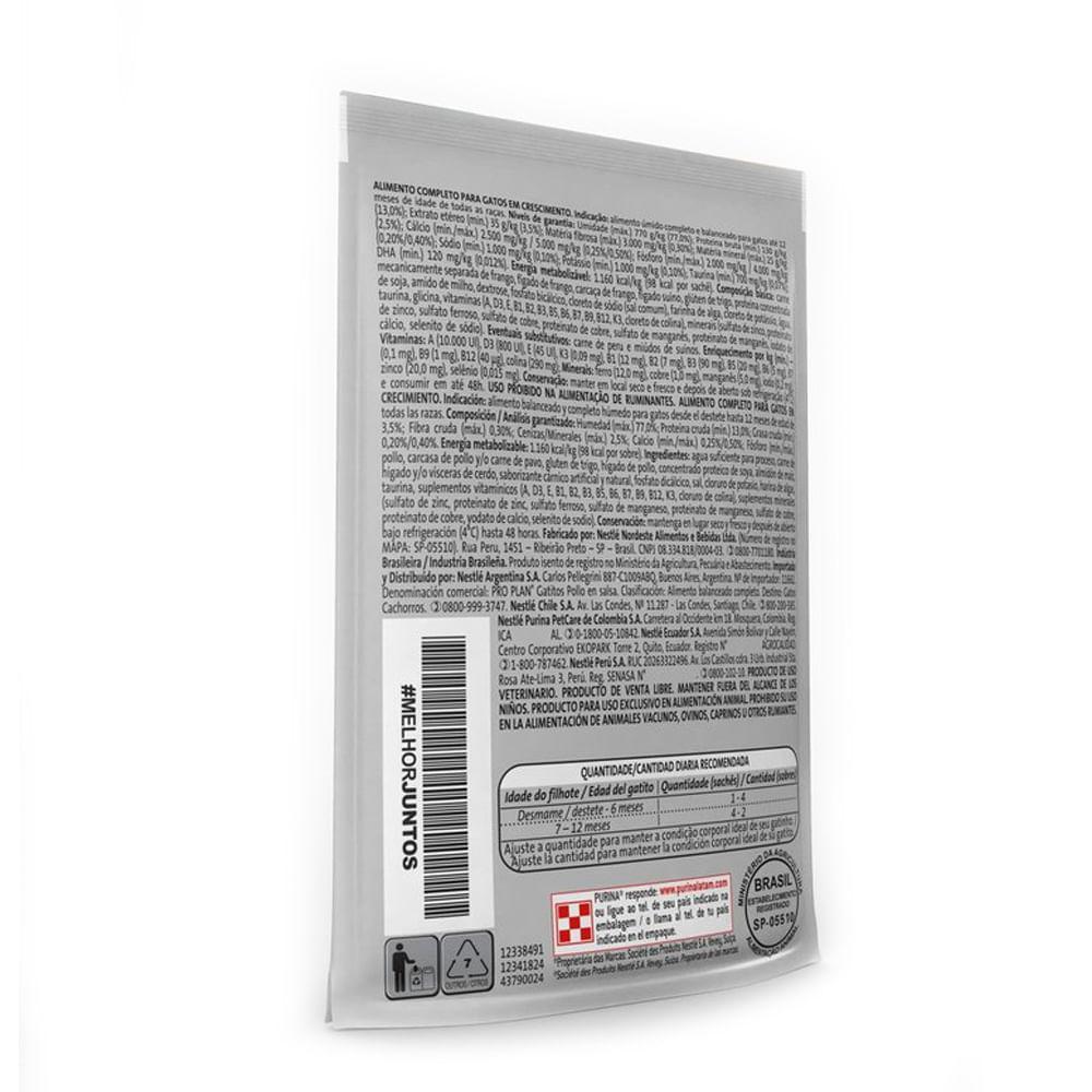 Ração Úmida Pro Plan Kitten Frango ao Molho - 5