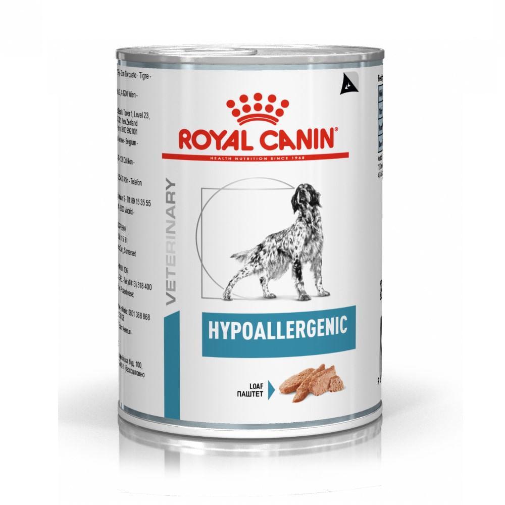 Ração Úmida Royal Canin Lata Veterinary Diet Hypoallergenic para Cães Adultos com Alergias - 1