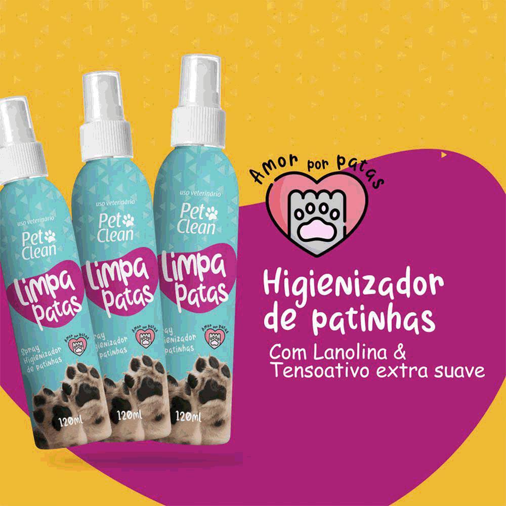 Spray Higienizador Limpa Patas Pet Clean - 9
