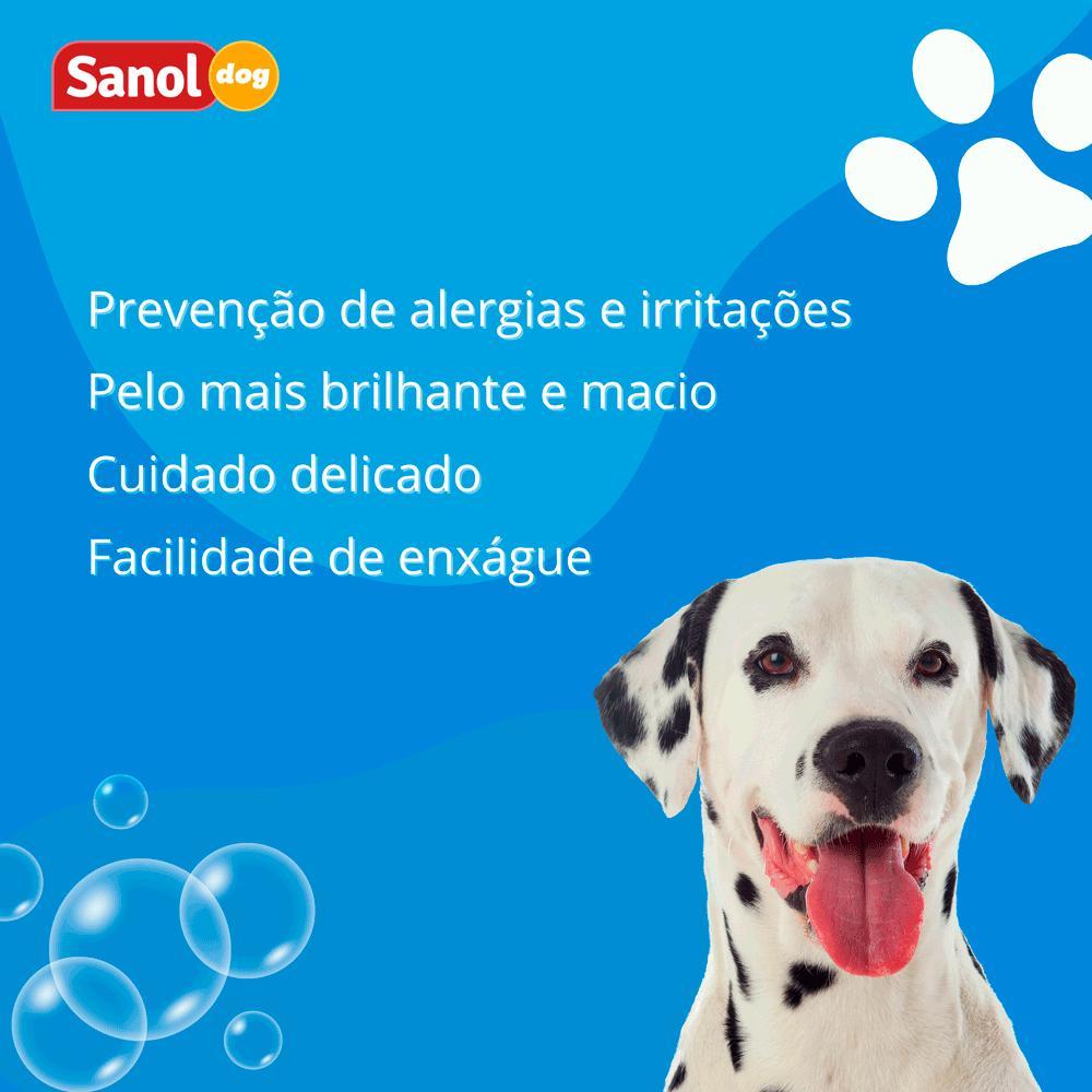 Shampoo Pelos Claros Cães e Gatos Sanol - 5