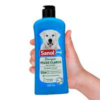 Shampoo Pelos Claros Cães e Gatos Sanol