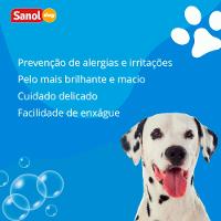 Shampoo Pelos Claros Cães e Gatos Sanol - 5