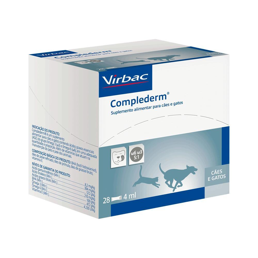 Complederm 4ml Suplemento Alimentar para Cães e Gatos Virbac - 1