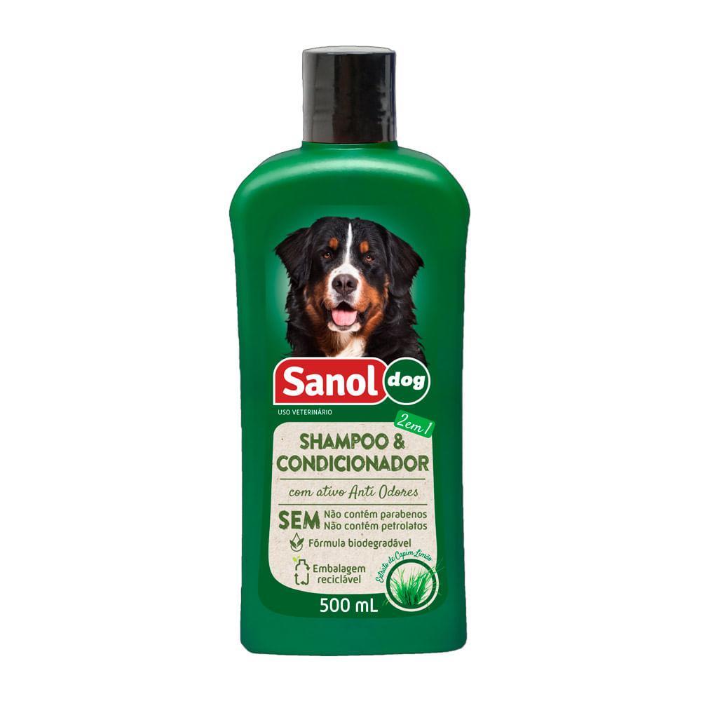 Shampoo e Condicionador 2 em 1 para Cães Sanol - 2