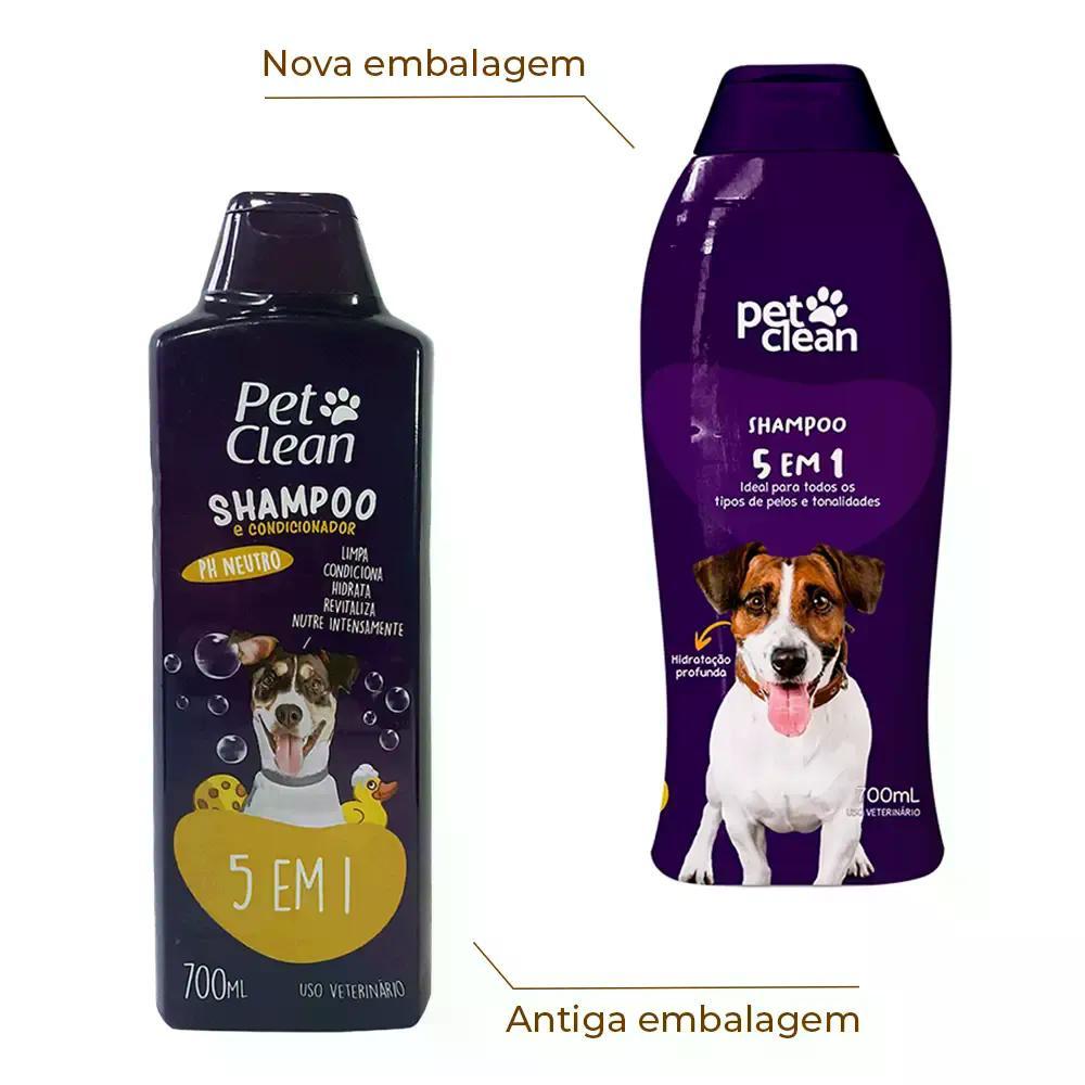 Shampoo 5 em 1 para Cães e Gatos  Pet Clean - 2