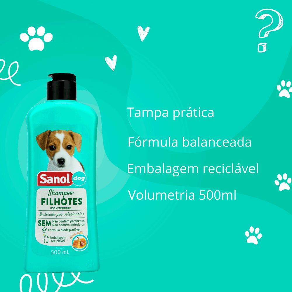 Shampoo para Cães Filhotes Sanol - 7