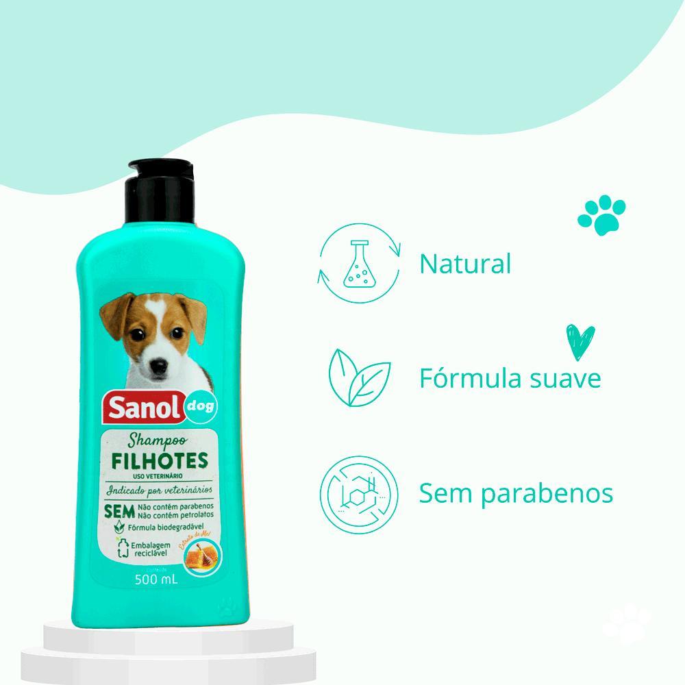Shampoo para Cães Filhotes Sanol - 10