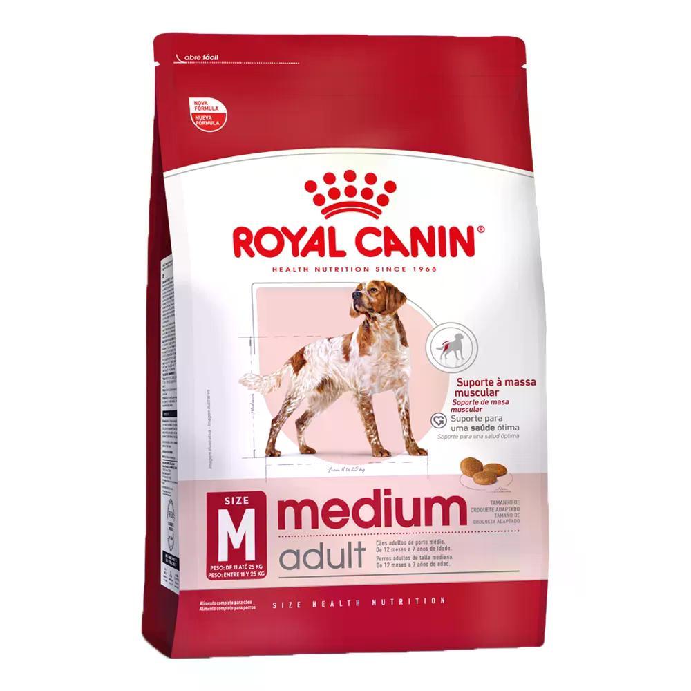 Ração Royal Canin Medium Adult para Cães Adultos Porte Médio - 1