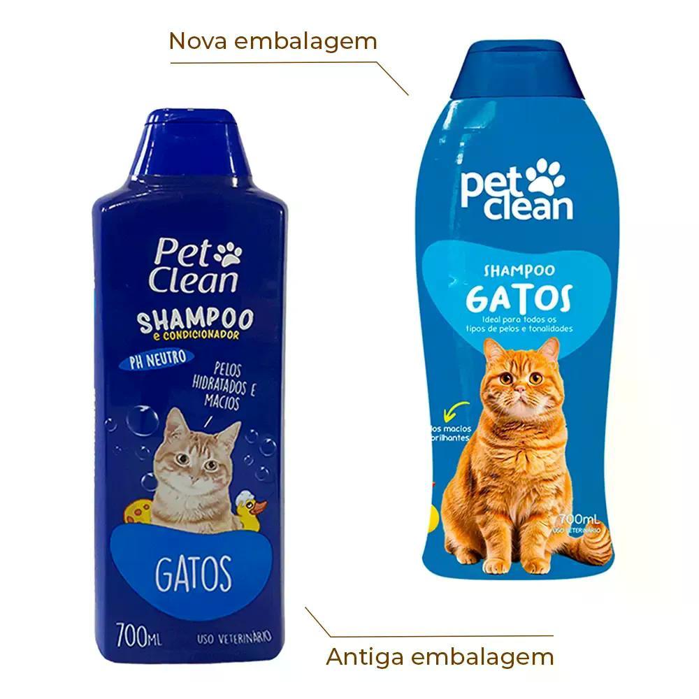 Shampoo Gatos 2 em 1 Pet Clean - 2