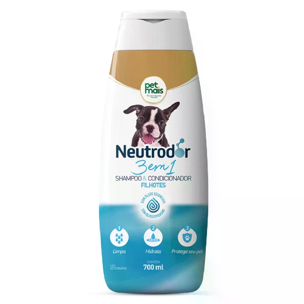Shampoo e Condicionador 3 em 1 para Filhotes Neutrodor Petmais - 1