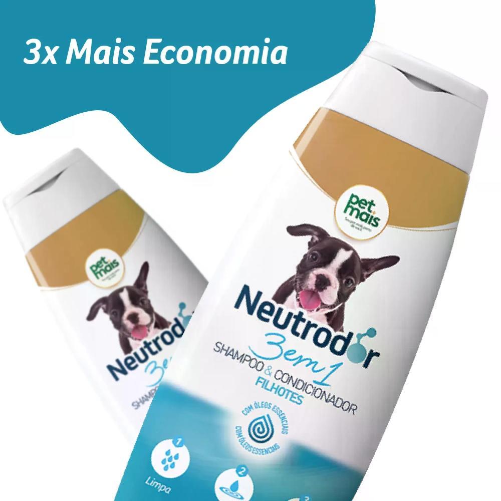 Shampoo e Condicionador 3 em 1 para Filhotes Neutrodor Petmais - 2