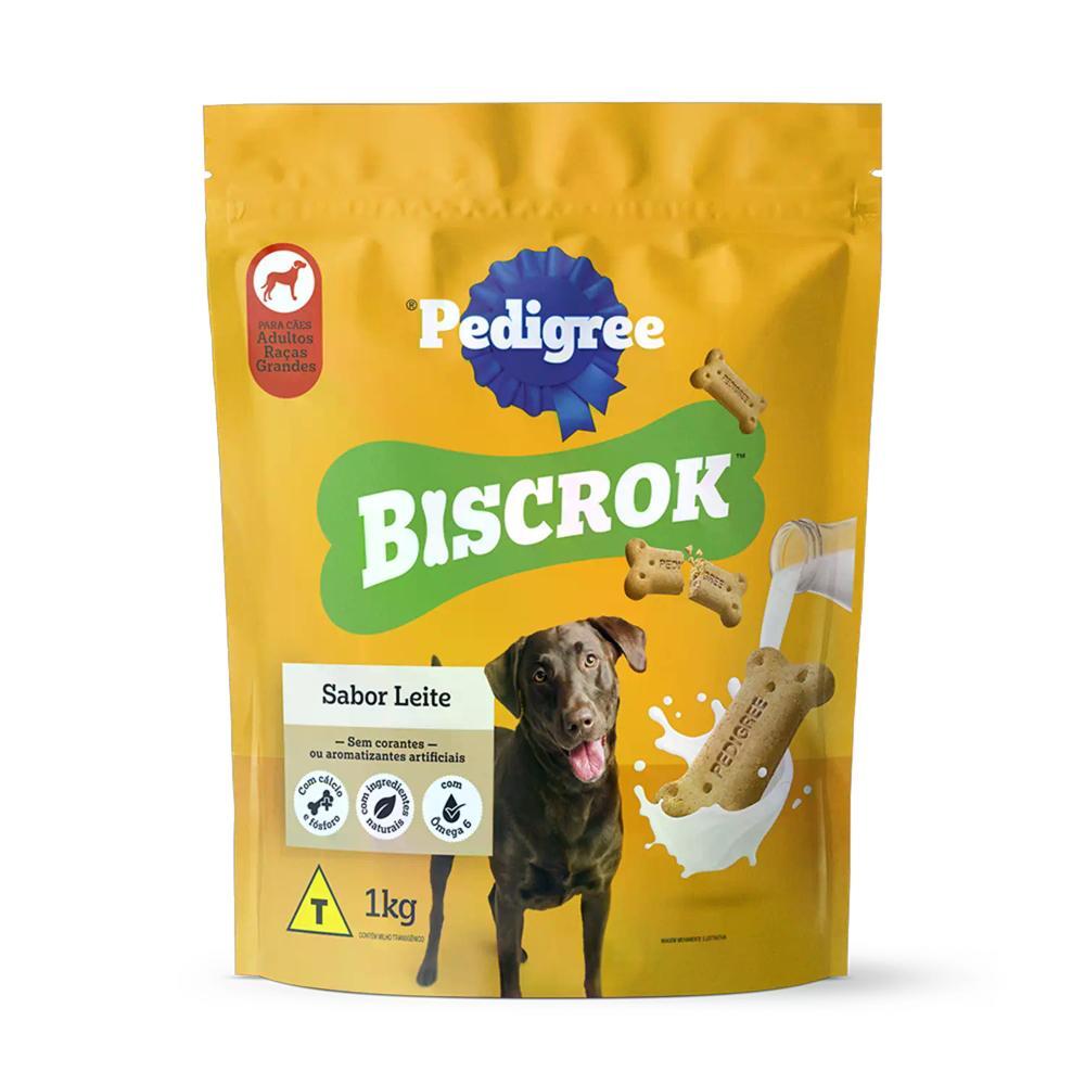 Biscoito Pedigree Biscrok para Cães Adultos Raças Grandes Leite - 2