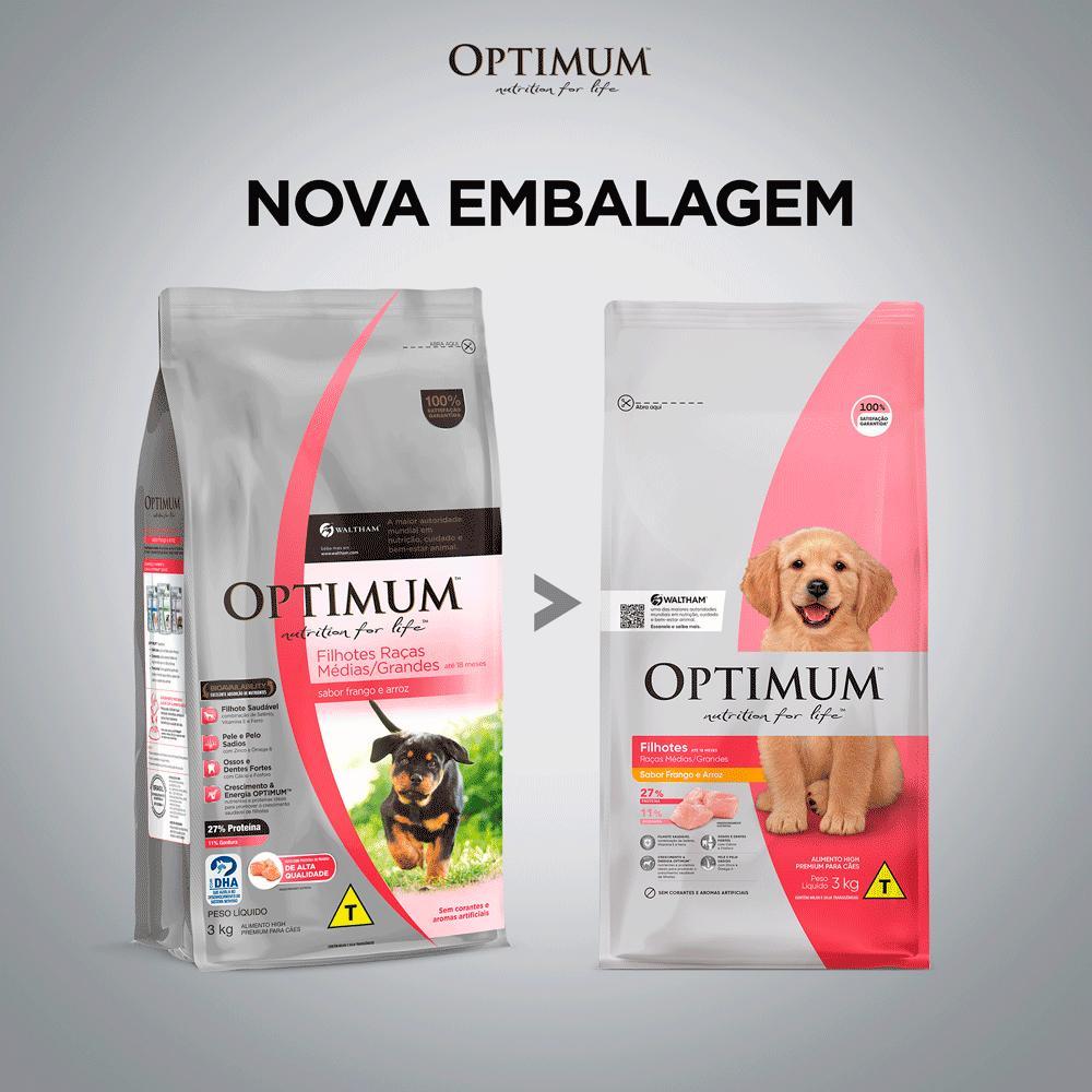 Ração Optimum para Cães Filhotes Raças Médias e Grandes Frango e Arroz - 2