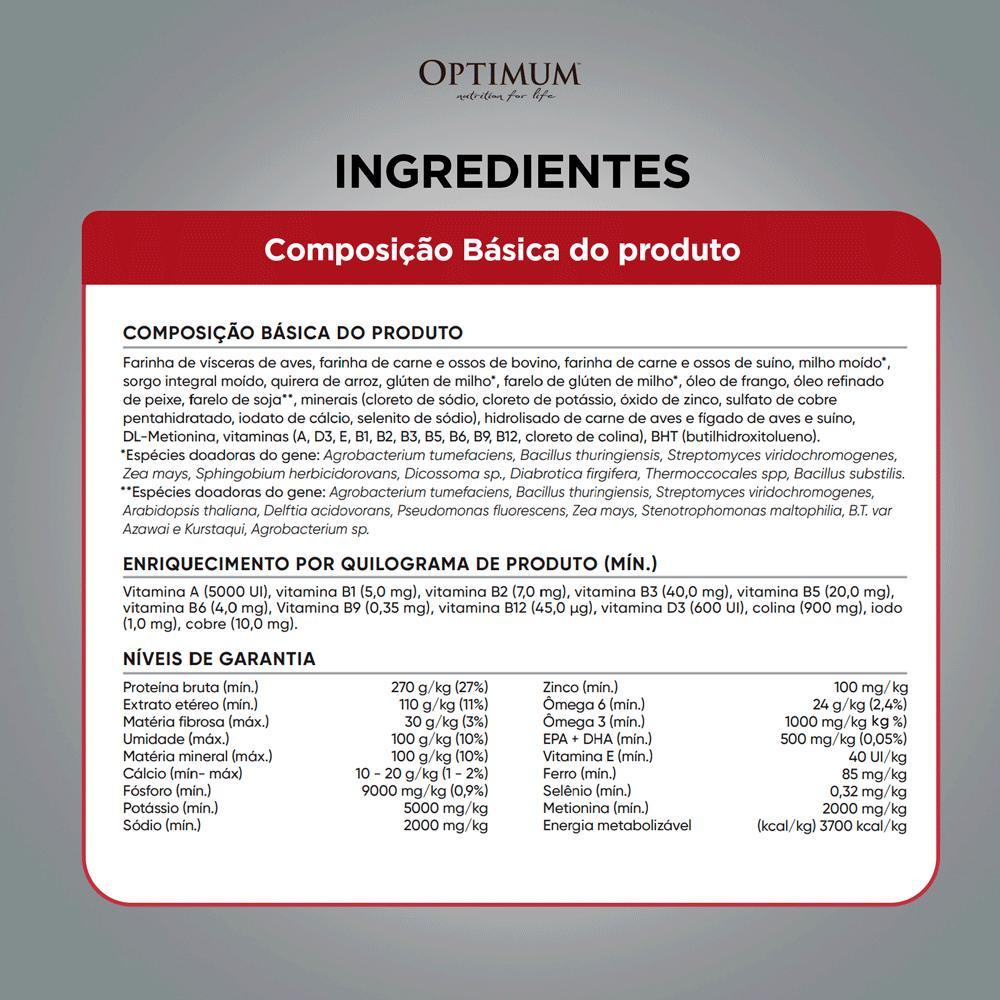 Ração Optimum para Cães Filhotes Raças Médias e Grandes Frango e Arroz - 7