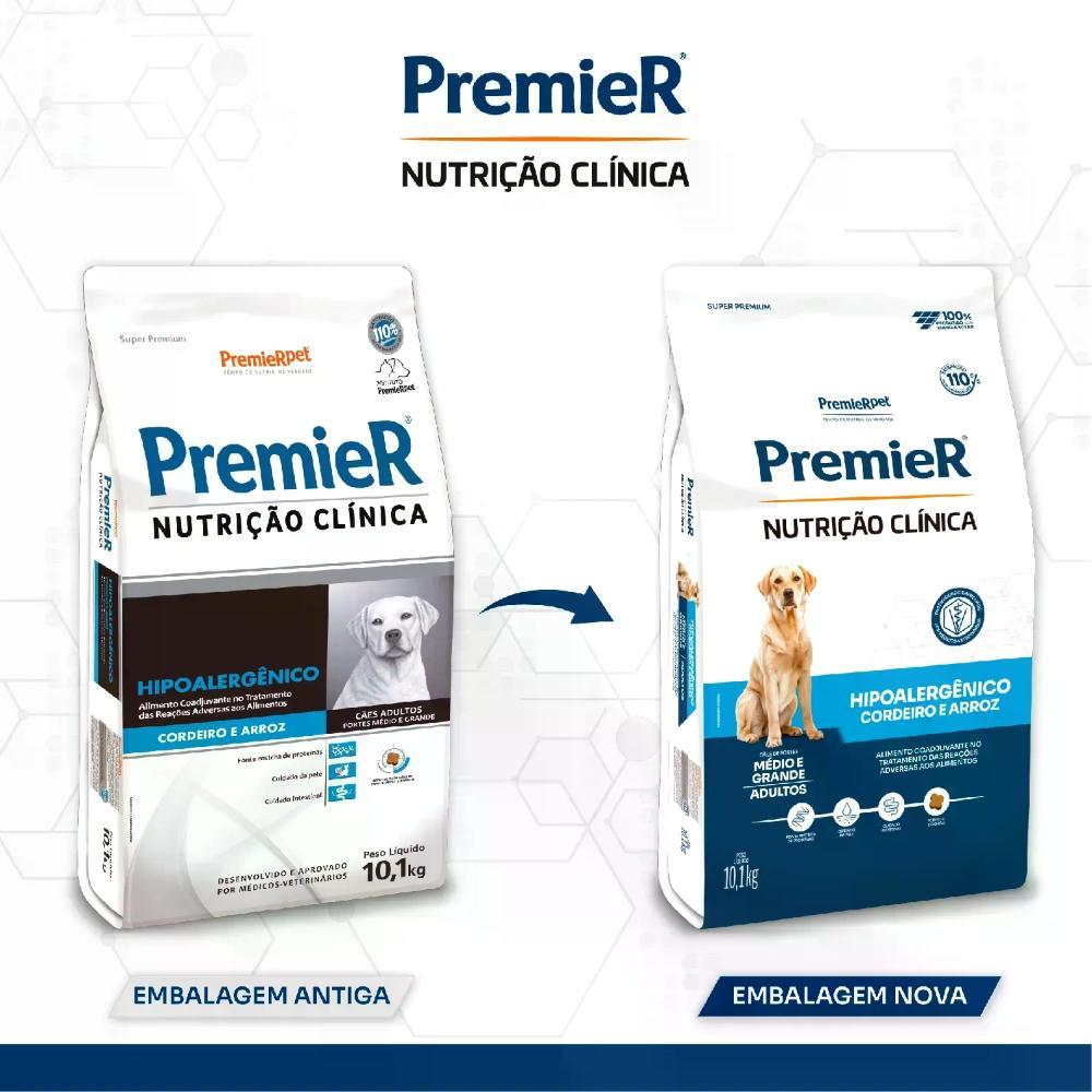 Ração Premier Nutrição Clínica Hipoalergênico Cães Médio e Grande Porte Cordeiro e Arroz - 3