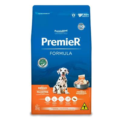Ração Premier Formula Cães Filhotes Raças Médias Frango