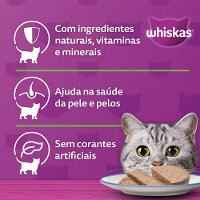 Ração Úmida Whiskas Lata Patê para Gatos Adultos Peixe - 5