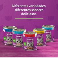 Ração Úmida Whiskas Lata Patê para Gatos Adultos Peixe - 10