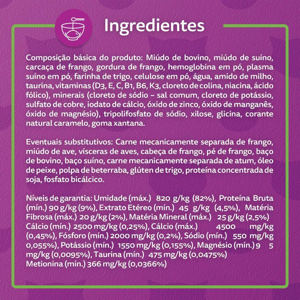 Ração Úmida Whiskas Sachê Carne ao Molho Gatos Filhotes - 8