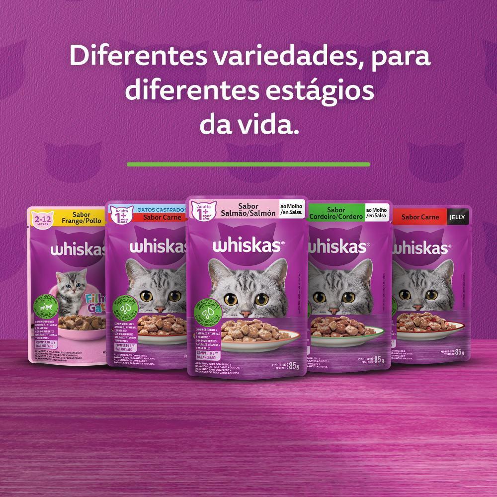 Ração Úmida Whiskas Sachê Carne ao Molho Gatos Filhotes - 10