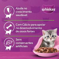 Ração Úmida Whiskas Sachê Carne ao Molho Gatos Filhotes - 5