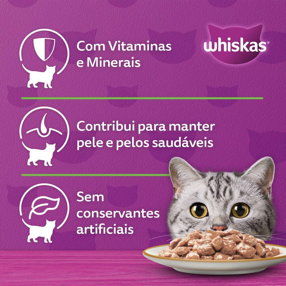 Ração Úmida Whiskas Sachê Frango ao Molho Gatos Adultos - 5