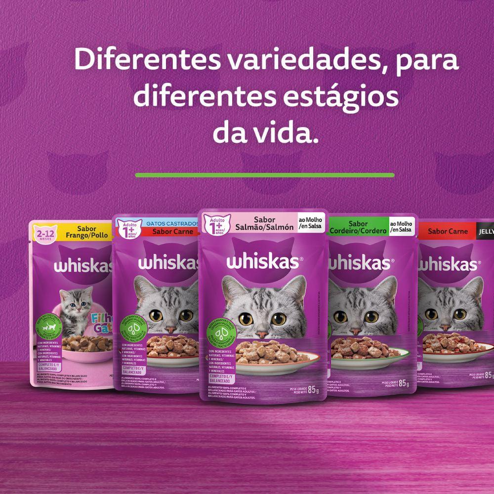 Ração Úmida Whiskas Sachê Frango ao Molho Gatos Adultos - 10