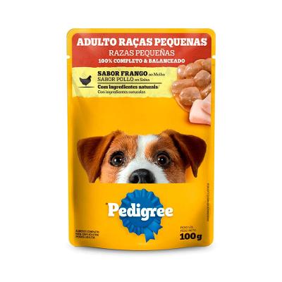 Ração Úmida Pedigree Sachê Cães Adultos Raças Pequenas Frango ao Molho