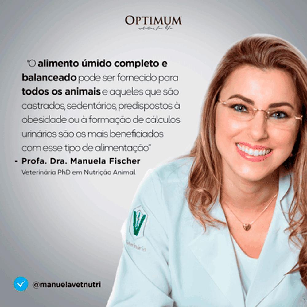 Ração Úmida Optimum Sachê para Cães Adultos Raças Pequenas e Minis Carne - 8