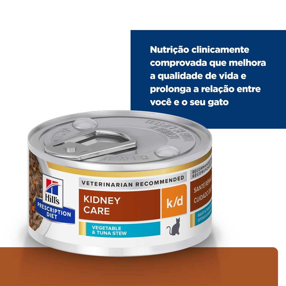 Ração Úmida Hill's Prescription Diet K/D Gatos Adultos Cuidado Renal - 4