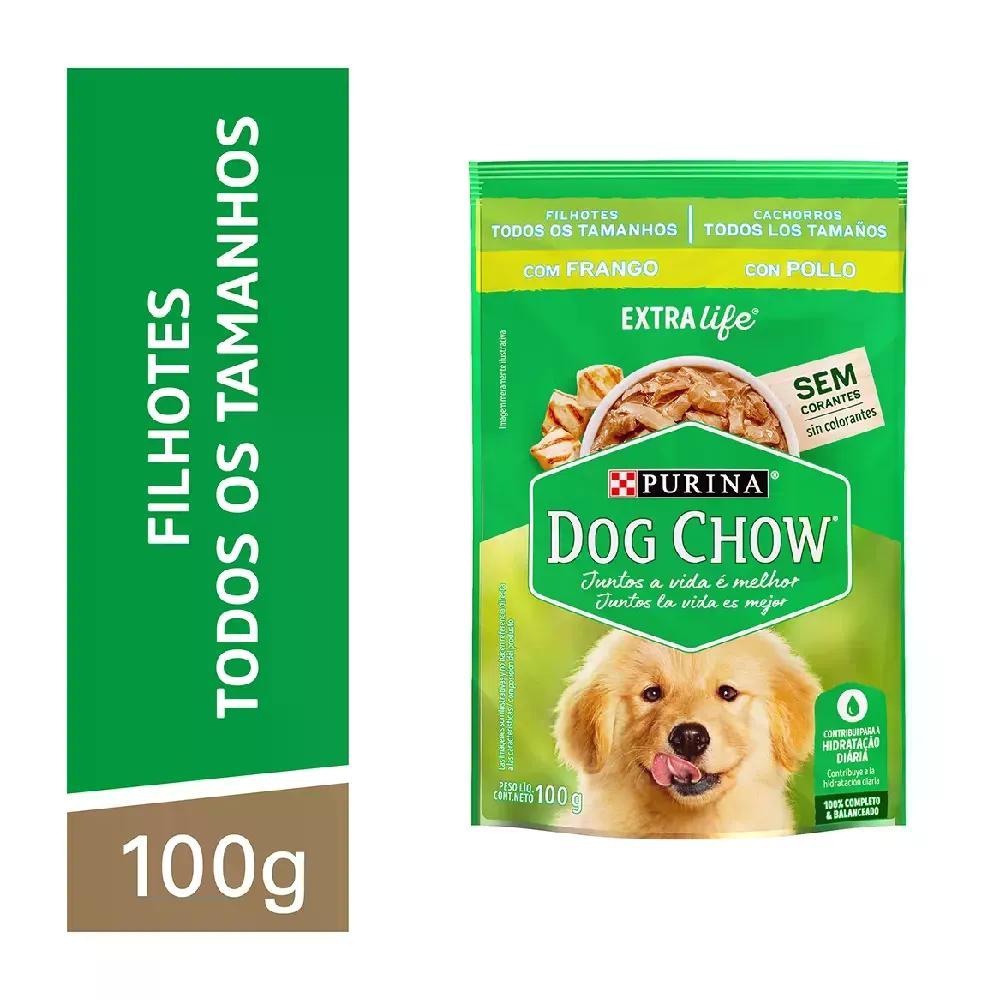 Ração Úmida Dog Chow Cães Filhotes Frango - 2