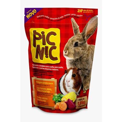 Ração para Hamster e Coelho Pic Nic Zootekna