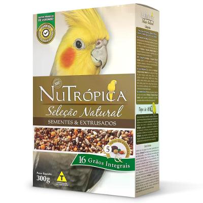 Ração Nutrópica Sementes e Extrusados Natural para Calopsitas