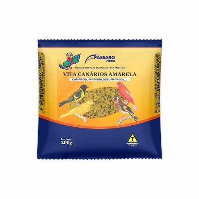 Ração para Canários Vita Amarela Pássaro Forte 200g