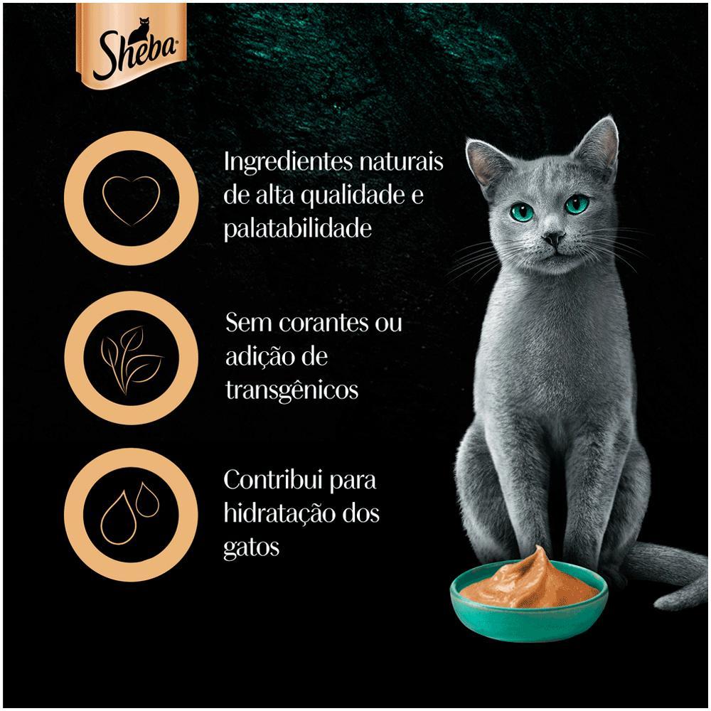 Petisco Cremoso Sheba para Gatos Frango e Frango com Peixe Branco - 4