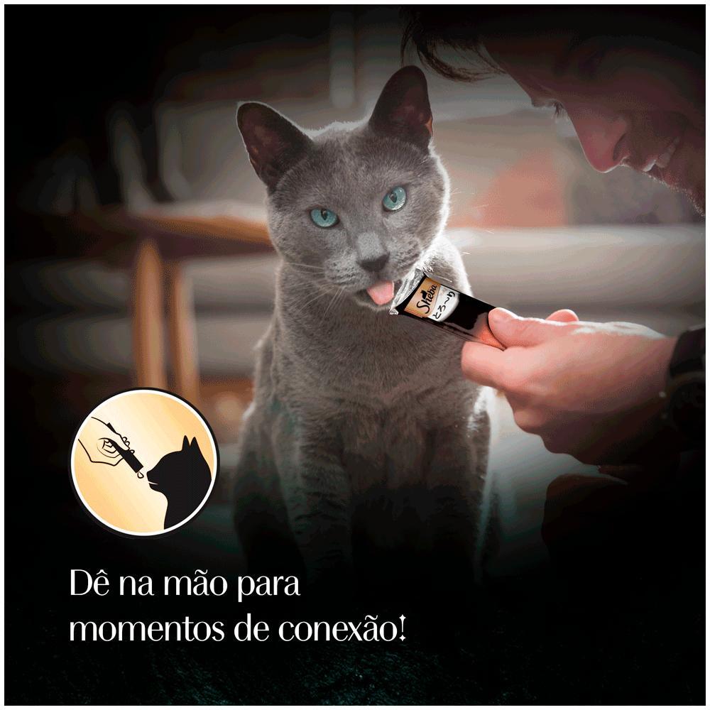 Petisco Cremoso Sheba para Gatos Frango e Frango com Peixe Branco - 6